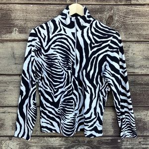 Conte of Florence 3/4 zip fleece pullover